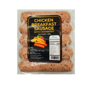 Chicken Breakfast Sausage with Cranberry